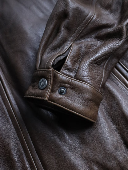 WILSONS LEATHER real muton jacket brown