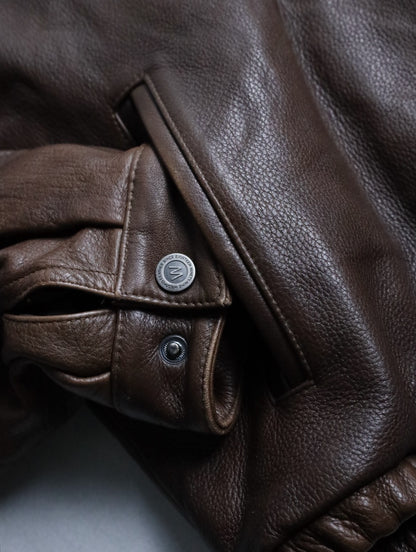 WILSONS LEATHER real muton jacket brown