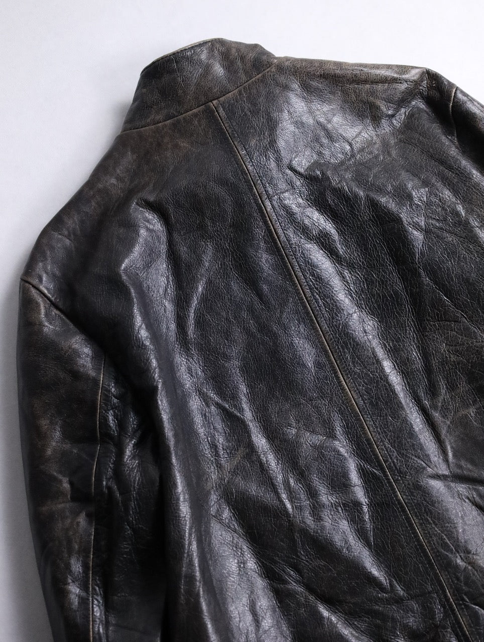 DKNY leather jacket black