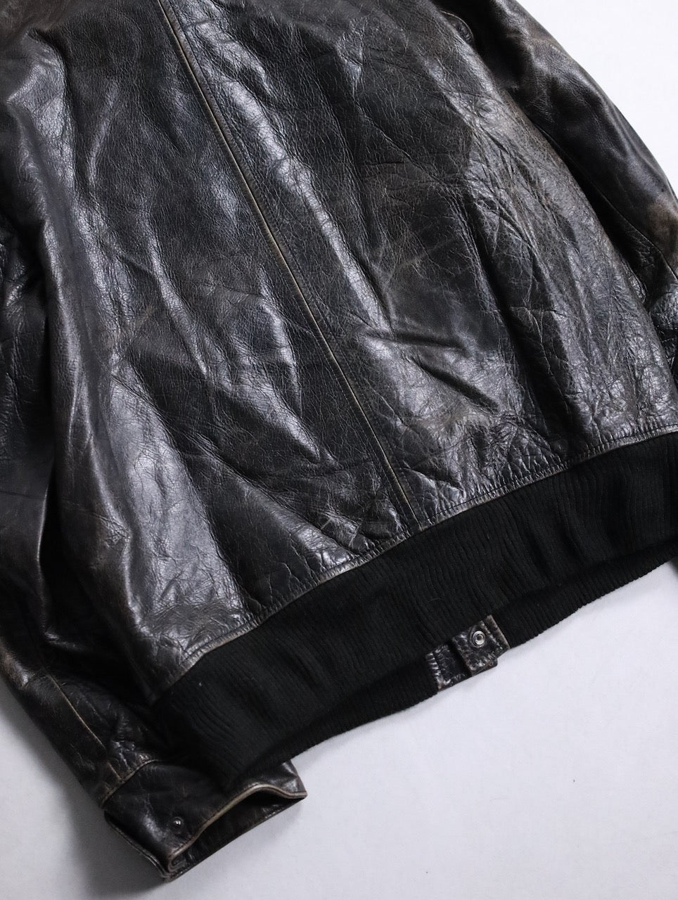 DKNY leather jacket black