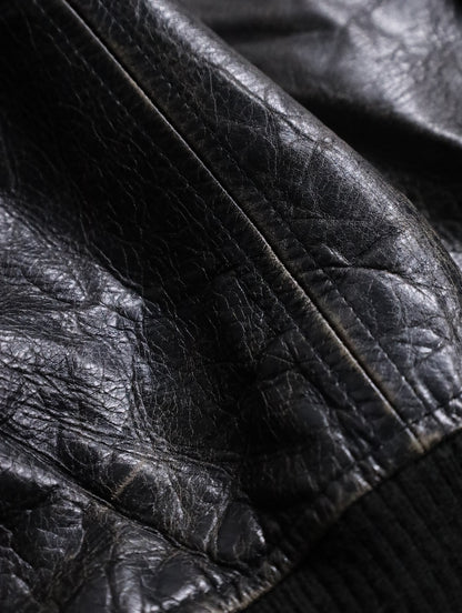DKNY leather jacket black
