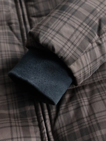 Columbia check down jacket brown