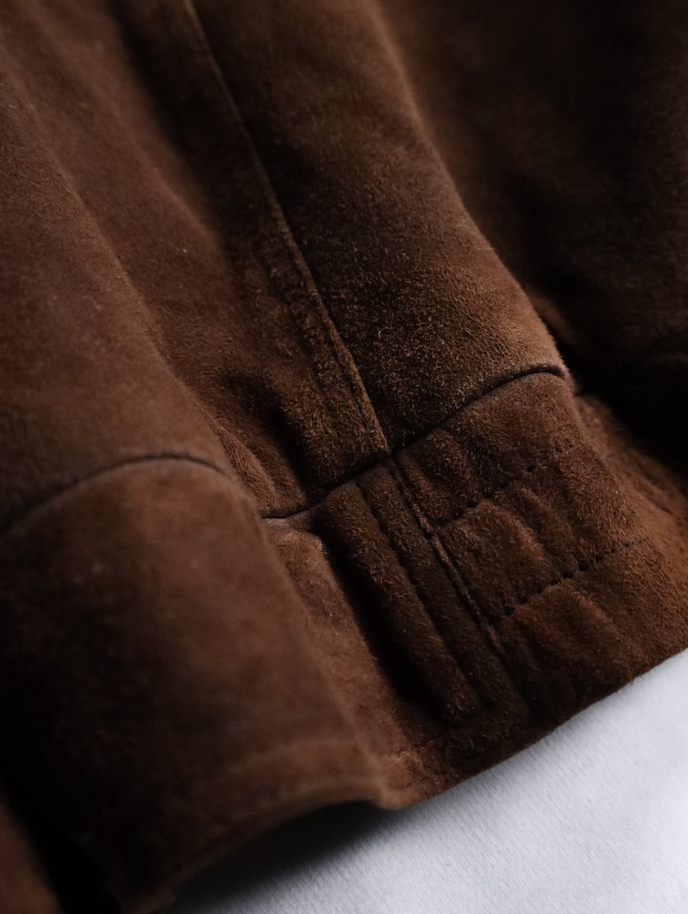 leather dokking suede jacket brown