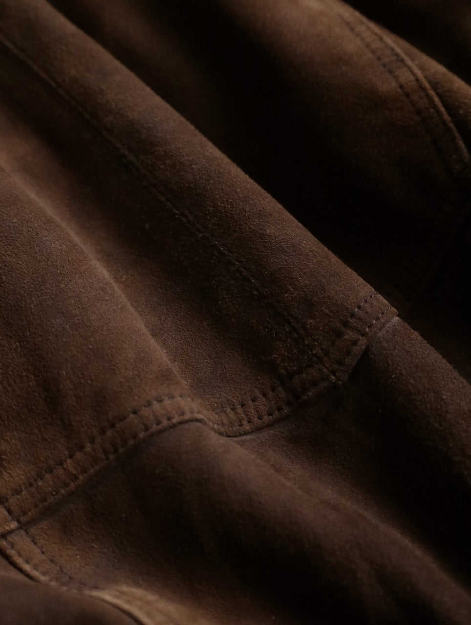 leather dokking suede jacket brown