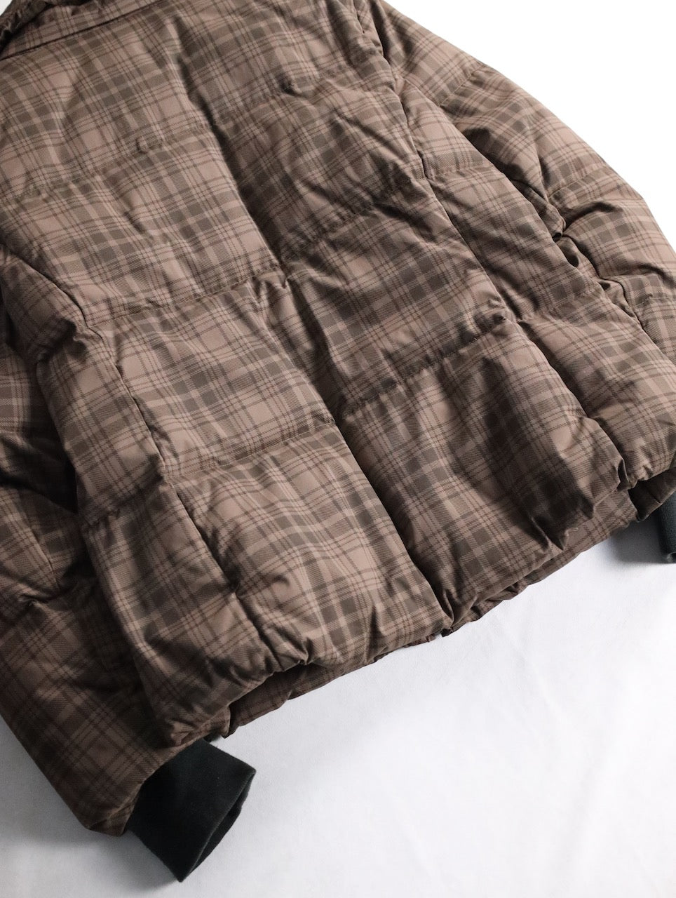 Columbia check down jacket brown