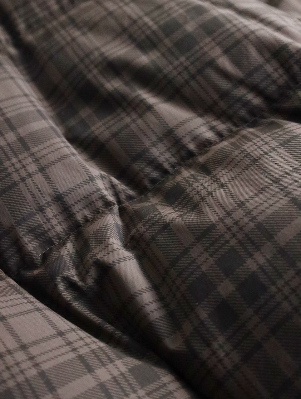 Columbia check down jacket brown