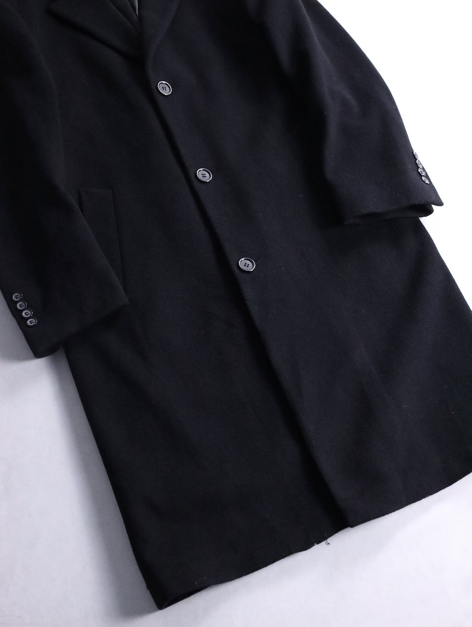 Lauren Ralph Lauren wool cashmere long coat black