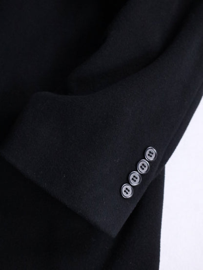 Lauren Ralph Lauren wool cashmere long coat black