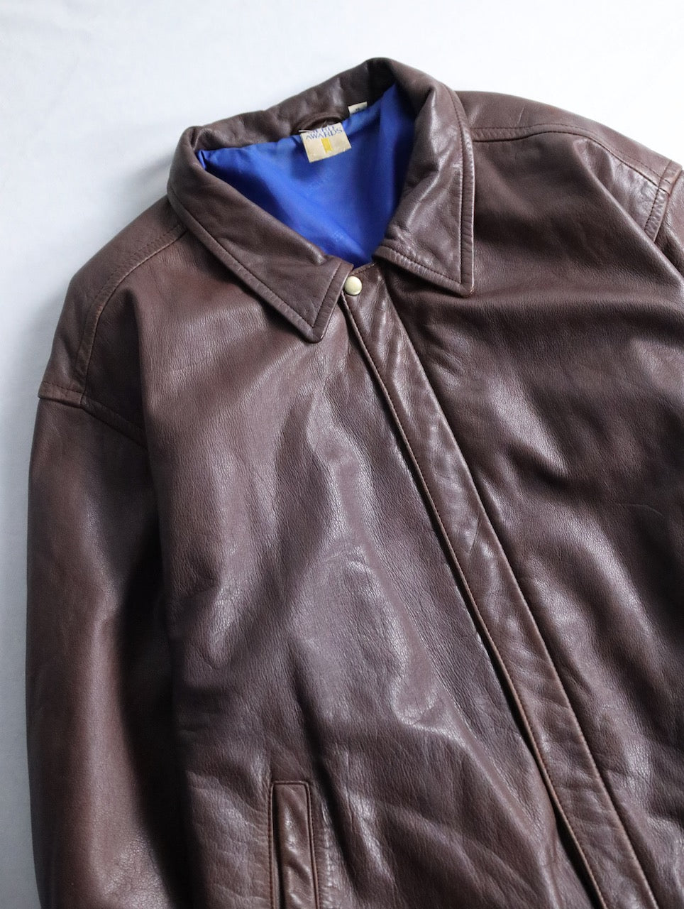 color leather jacket brown