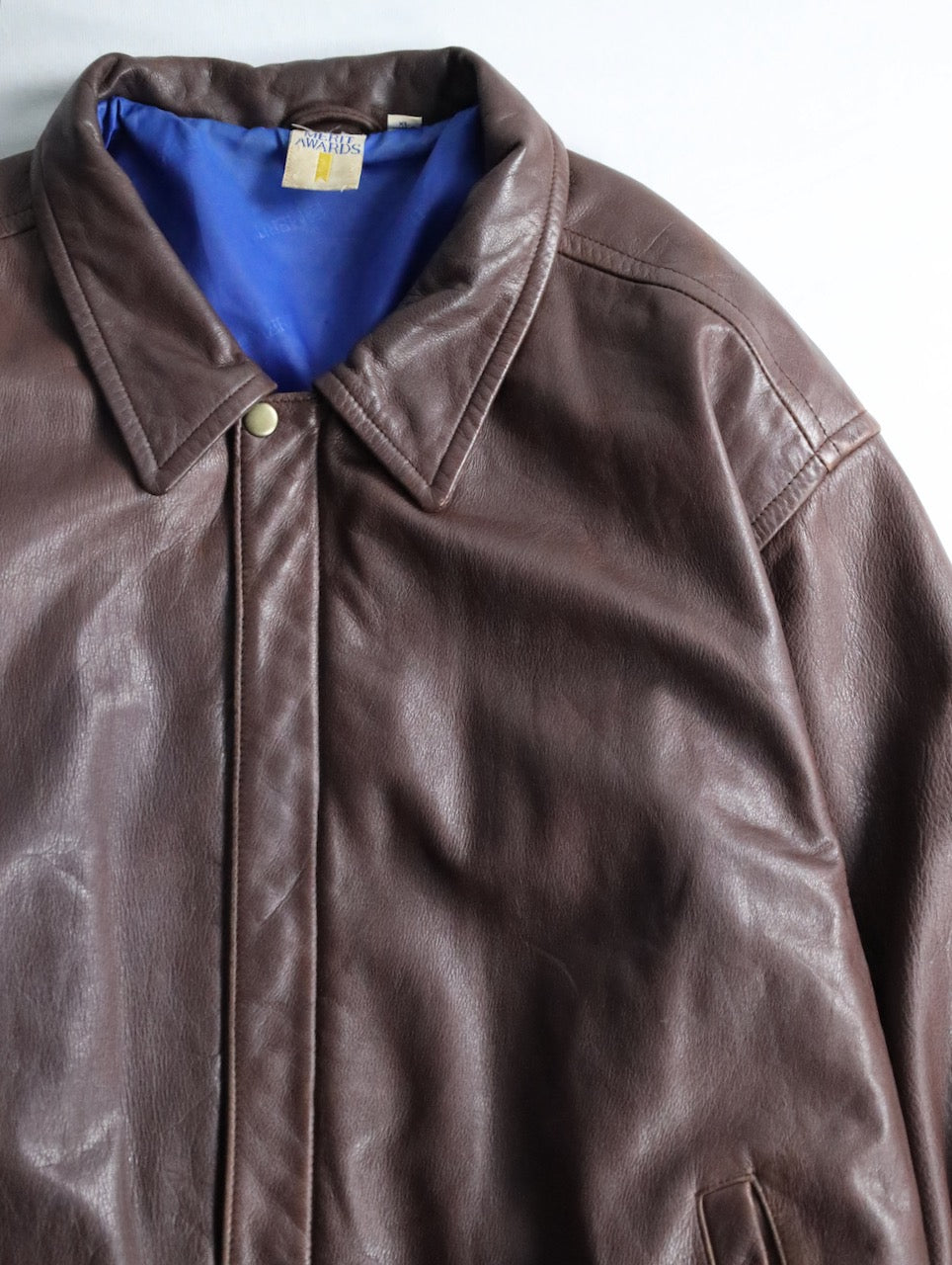color leather jacket brown