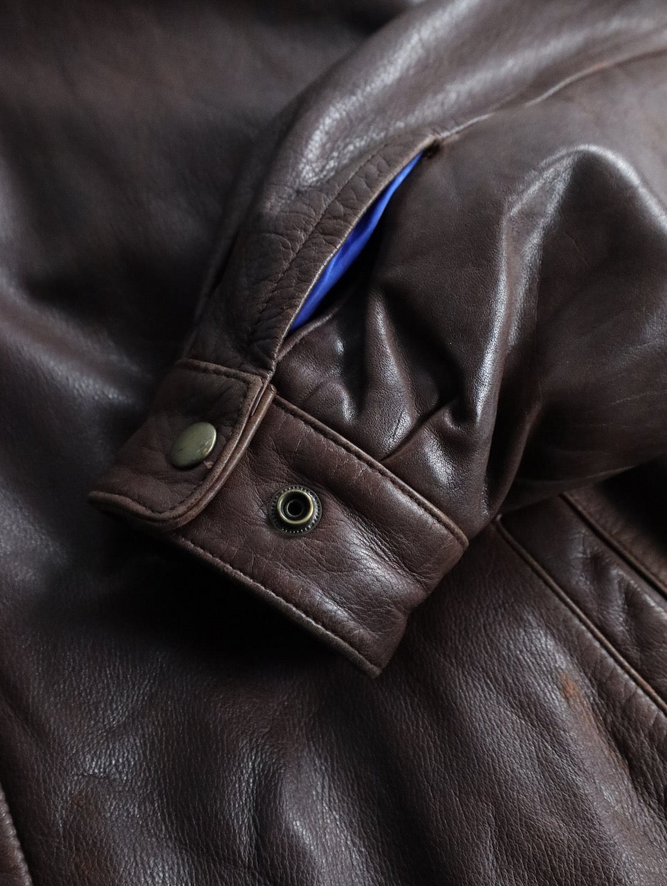 color leather jacket brown