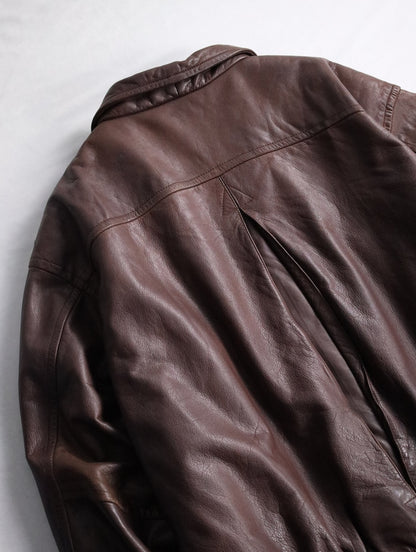 color leather jacket brown