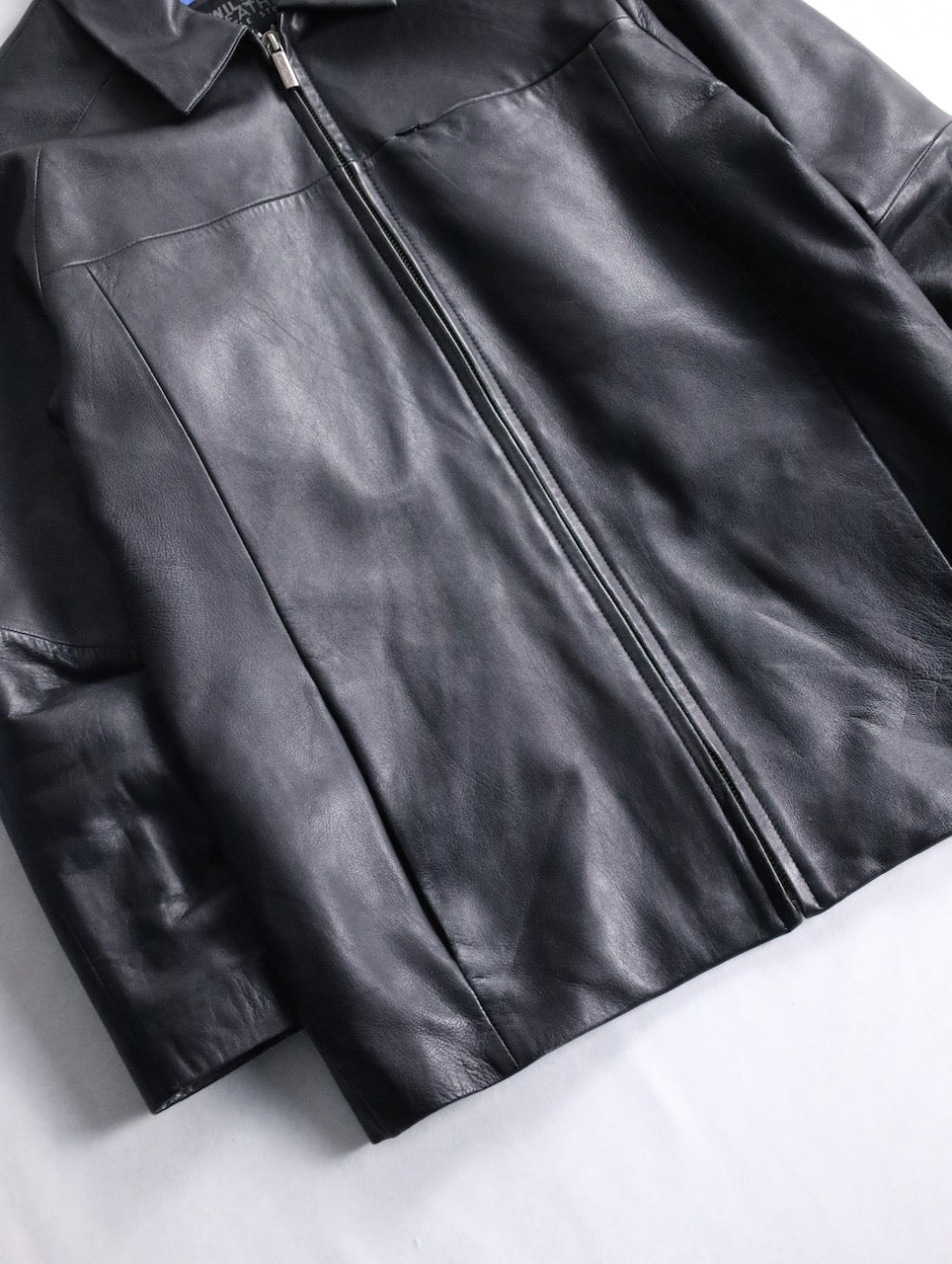 WILSONS LEATHER sheep leather jacket black