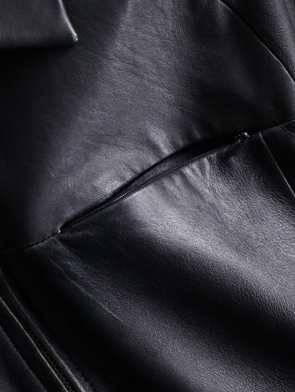 WILSONS LEATHER sheep leather jacket black