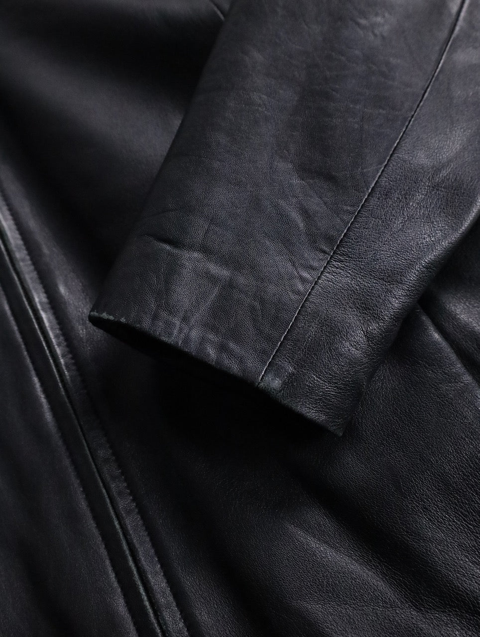 WILSONS LEATHER sheep leather jacket black