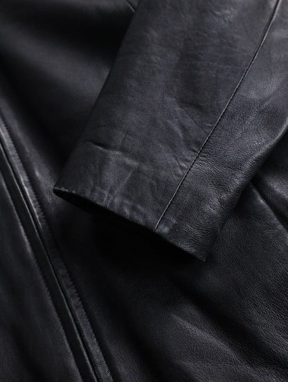 WILSONS LEATHER sheep leather jacket black