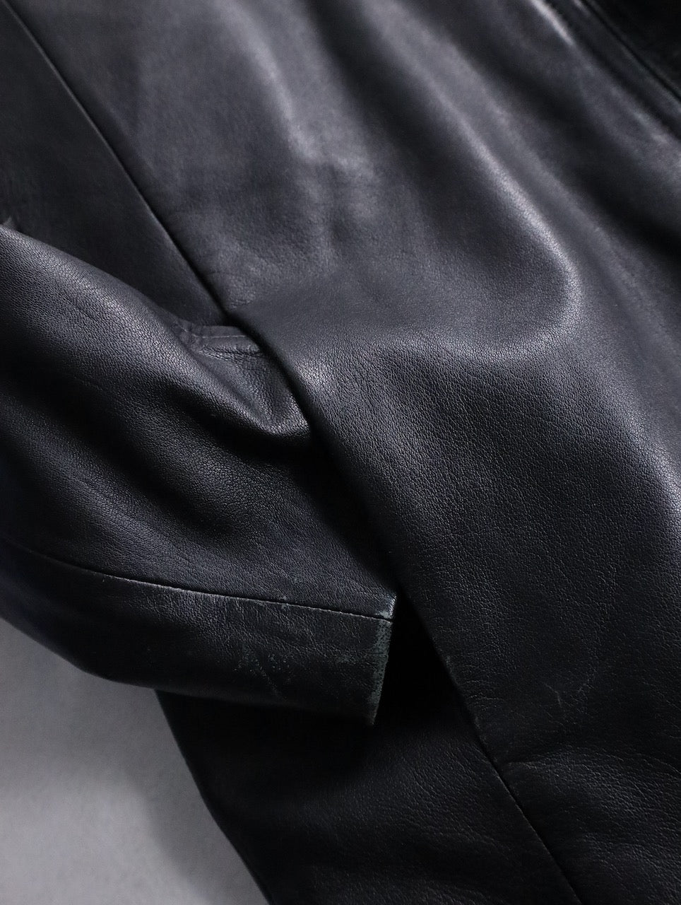 WILSONS LEATHER sheep leather jacket black