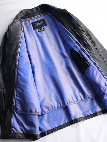 WILSONS LEATHER sheep leather jacket black