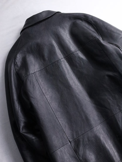 WILSONS LEATHER sheep leather jacket black