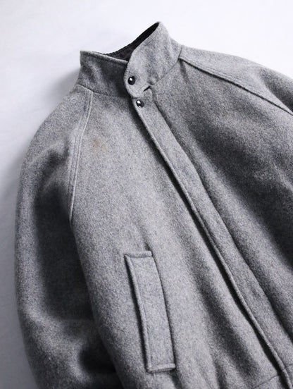 short length wool blouson gray