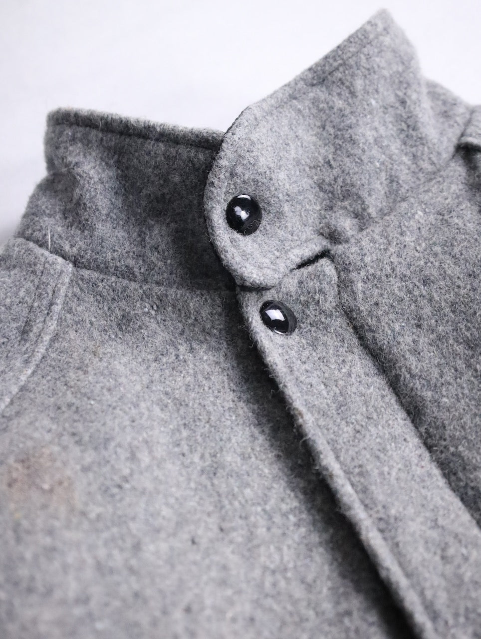 short length wool blouson gray