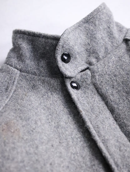 short length wool blouson gray