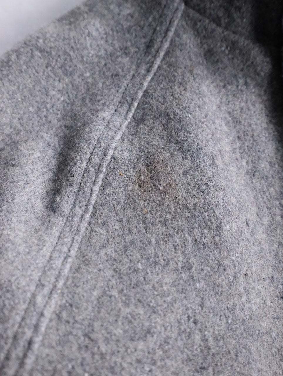 short length wool blouson gray