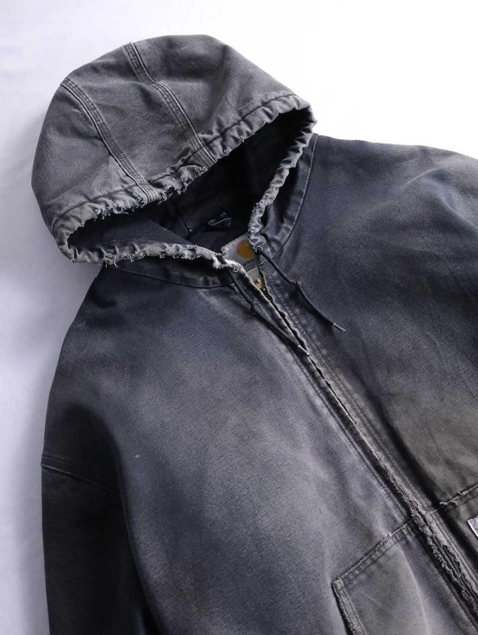 Carhartt boro duck jacket fade black