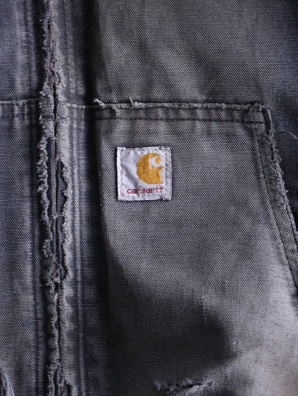 Carhartt boro duck jacket fade black