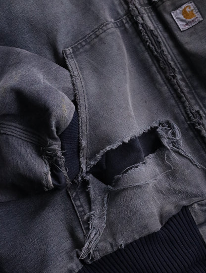 Carhartt boro duck jacket fade black