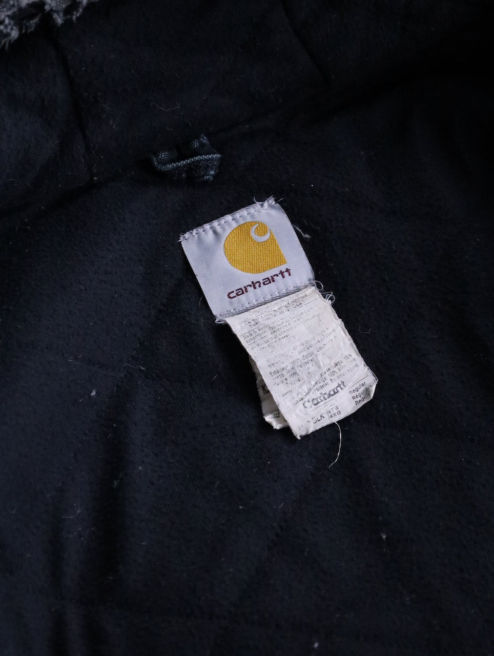 Carhartt boro duck jacket fade black