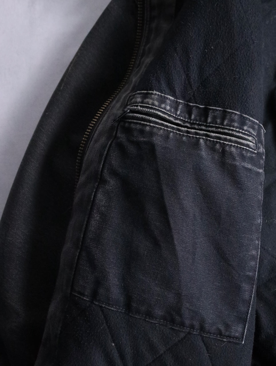 Carhartt boro duck jacket fade black