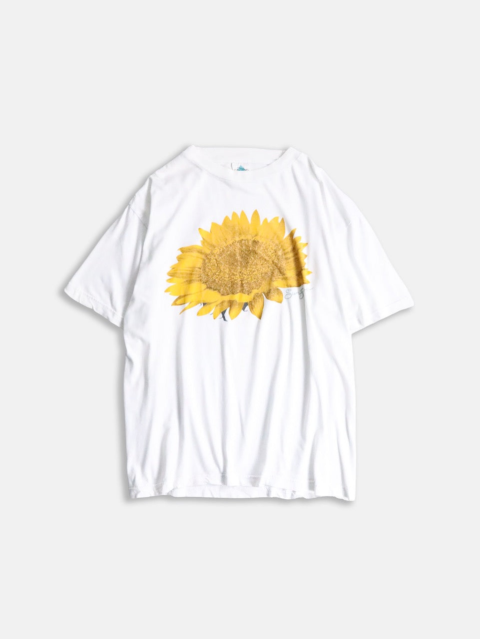 00s sunflower print tee white