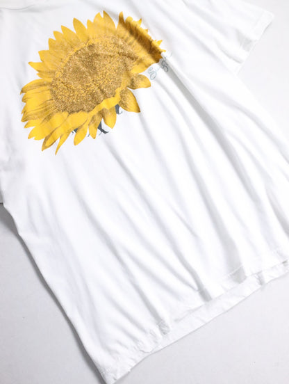 00s sunflower print tee white