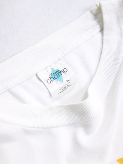 00s sunflower print tee white