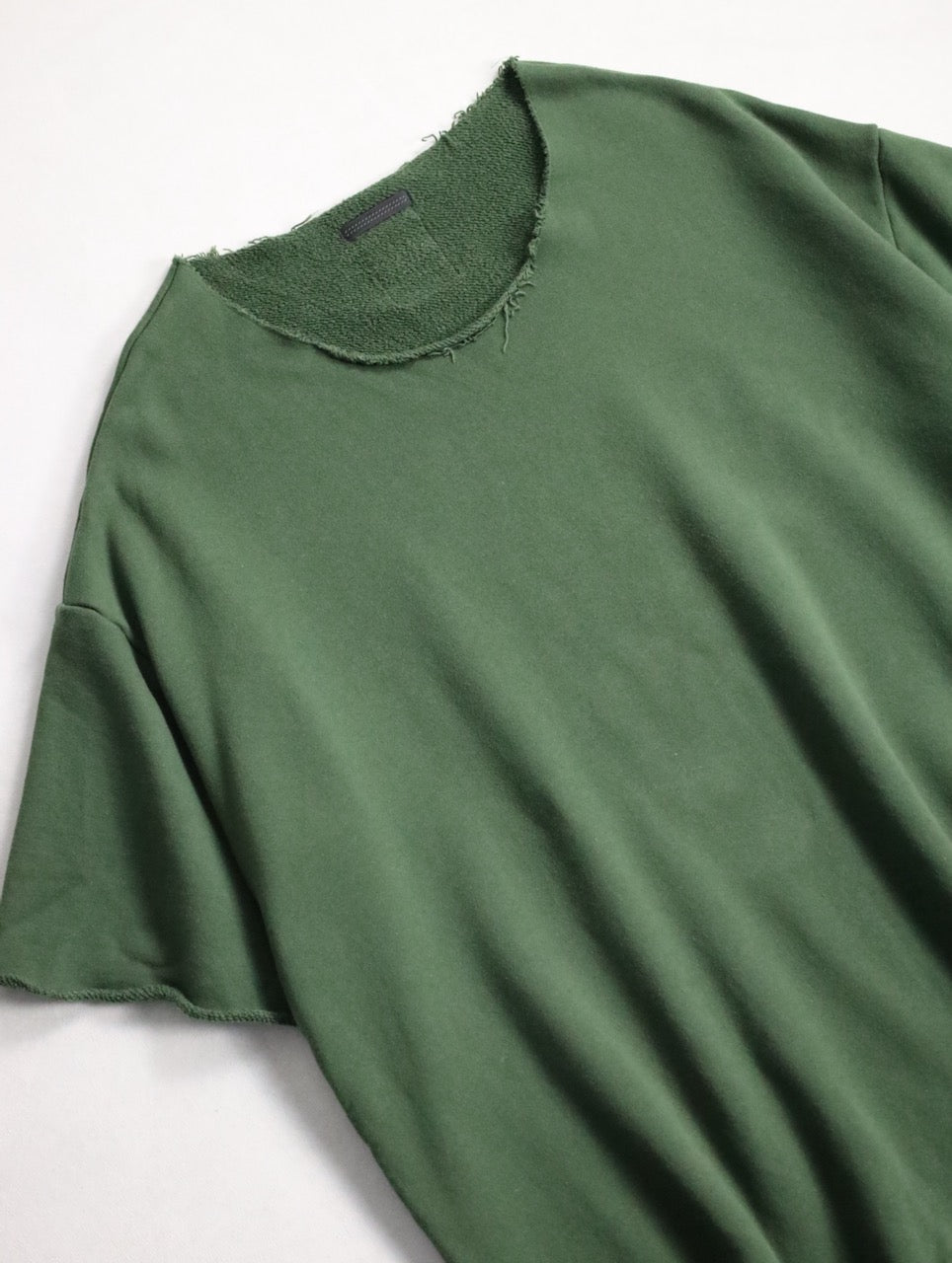 bishool cut design sweat tee olive green