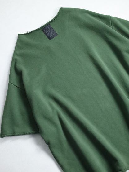 bishool cut design sweat tee olive green