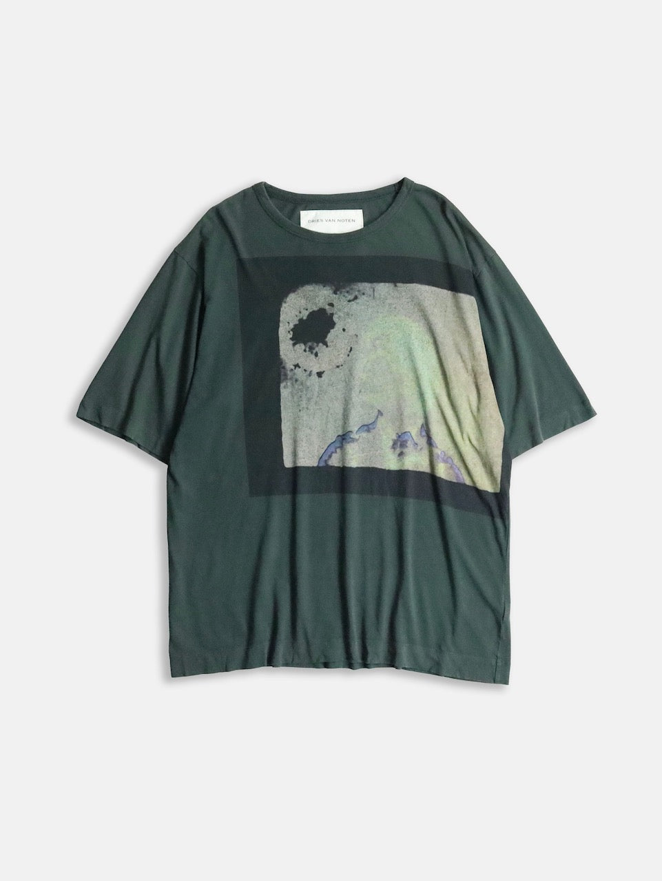 DRIES VAN NOTEN 21ss fade print tee multi