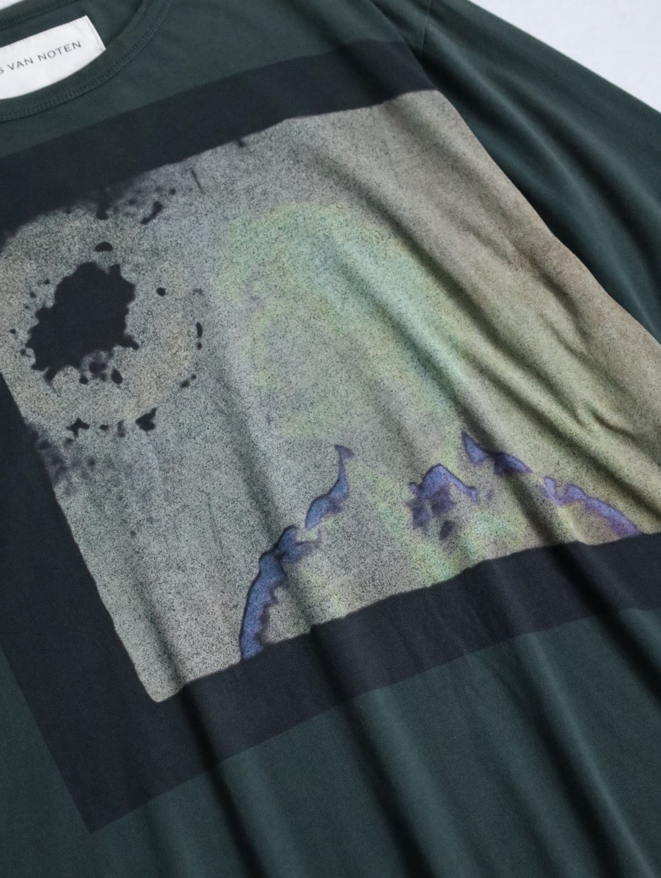DRIES VAN NOTEN 21ss fade print tee multi