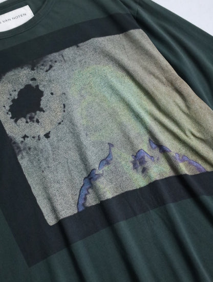 DRIES VAN NOTEN 21ss fade print tee multi