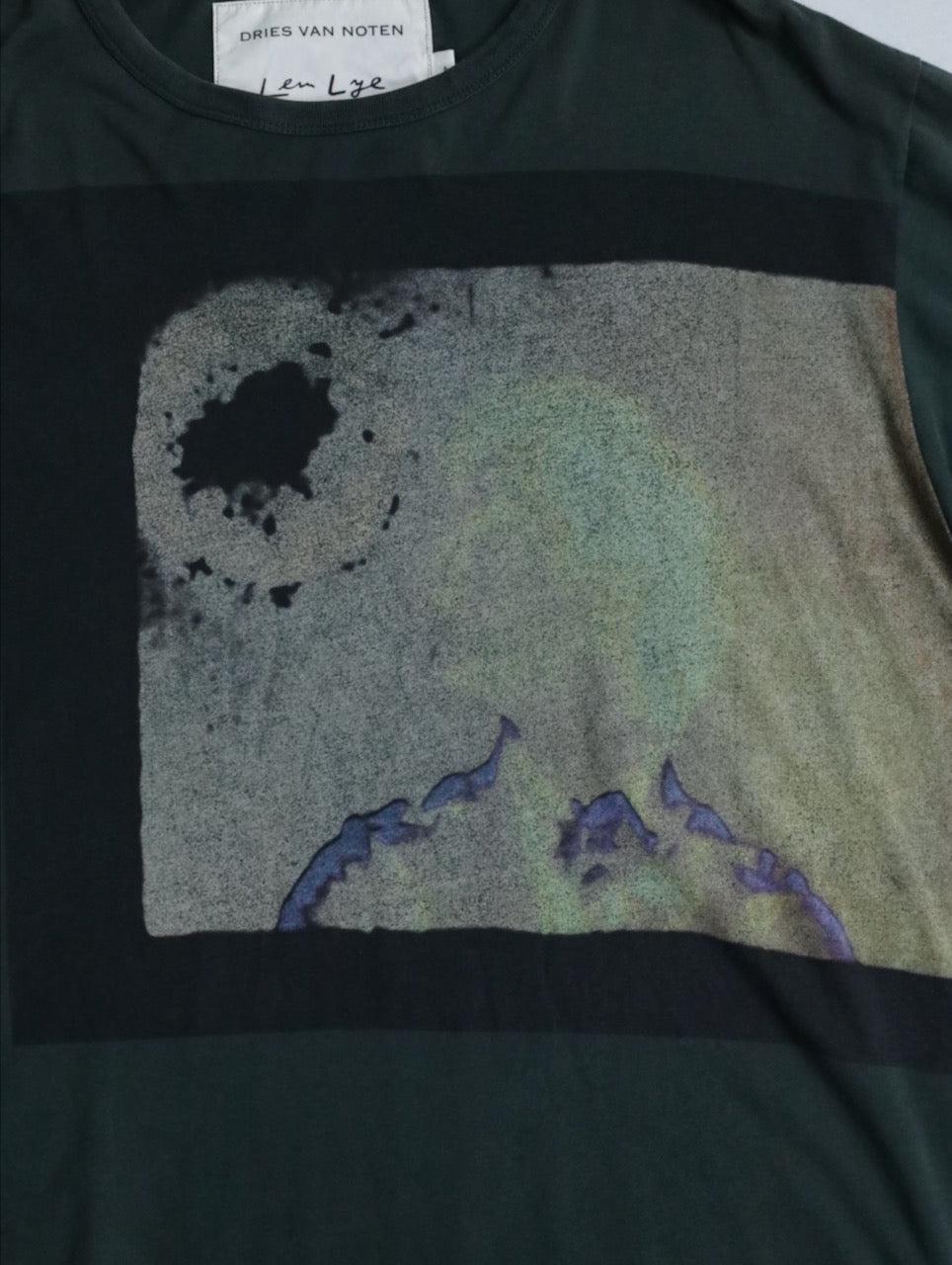 DRIES VAN NOTEN 21ss fade print tee multi