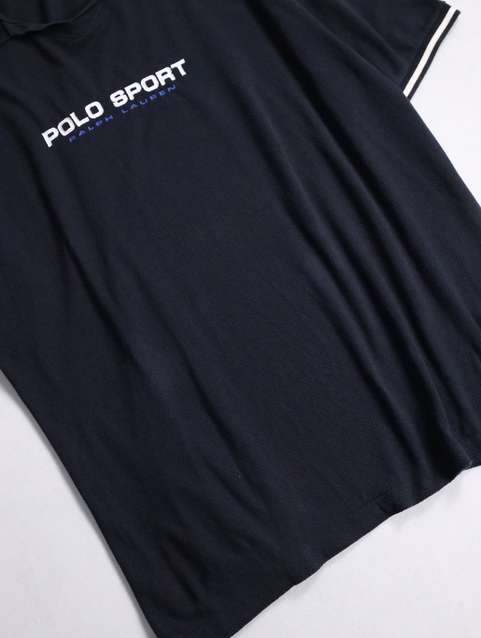 90s Polo Sport cotton poloshirt black