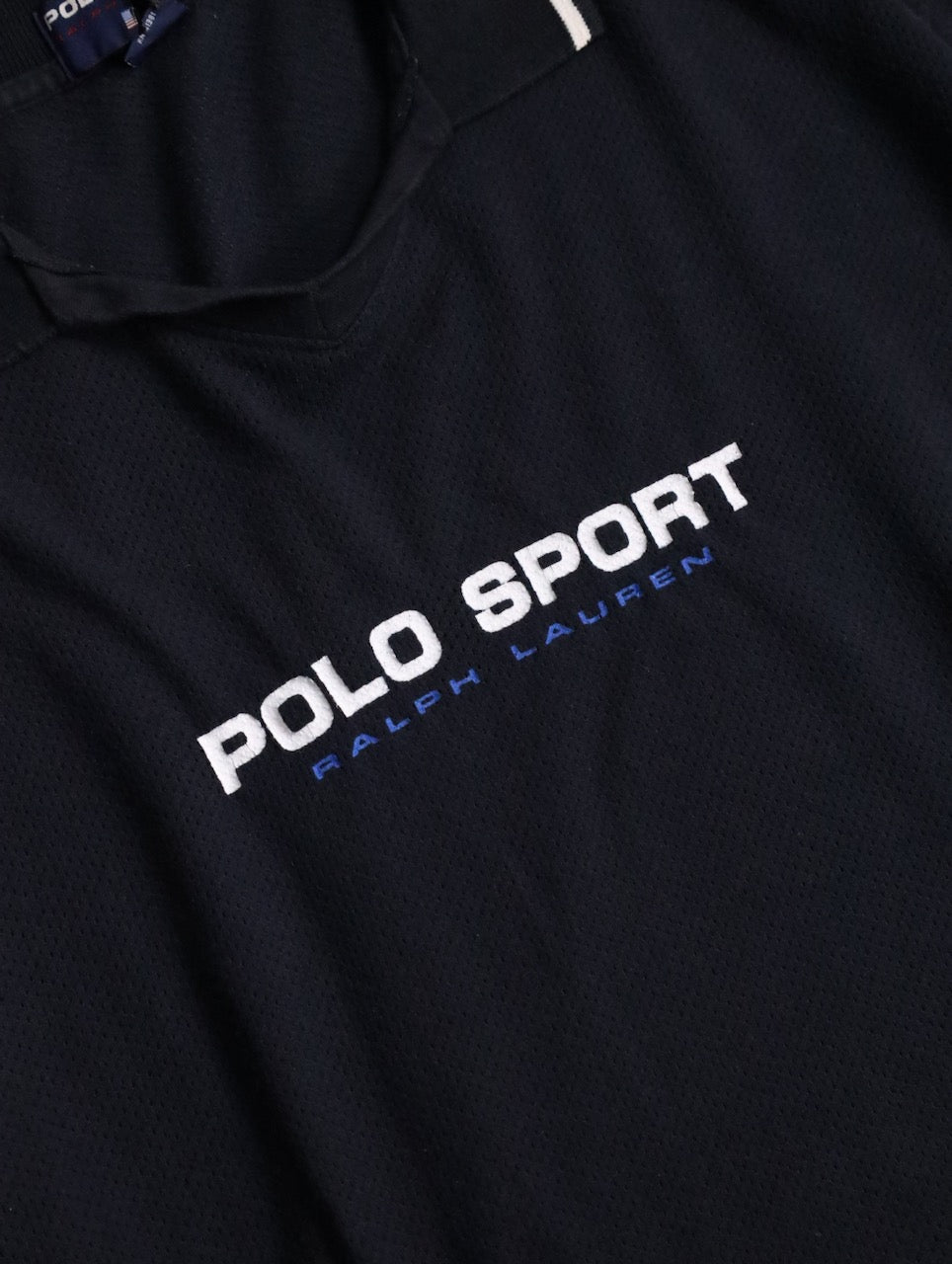 90s Polo Sport cotton poloshirt black