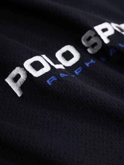 90s Polo Sport cotton poloshirt black