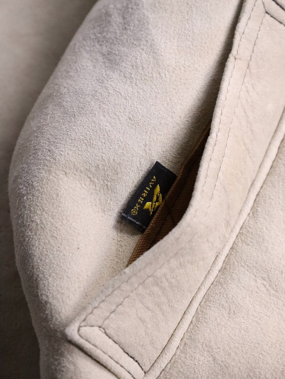 AVIREX TYPE B-3 sheep skin jacket lightbeige
