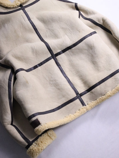 AVIREX TYPE B-3 sheep skin jacket lightbeige