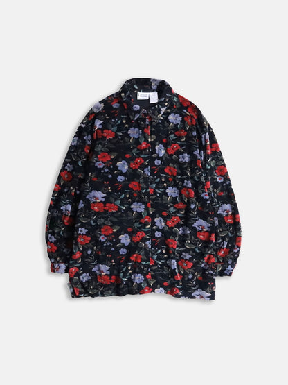 90s flower pile shirt multi