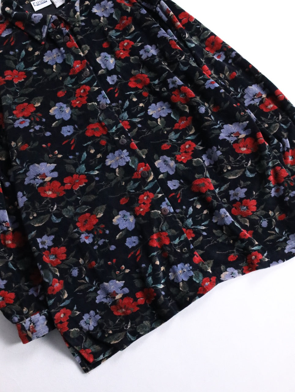 90s flower pile shirt multi