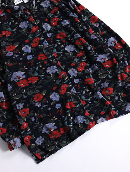 90s flower pile shirt multi