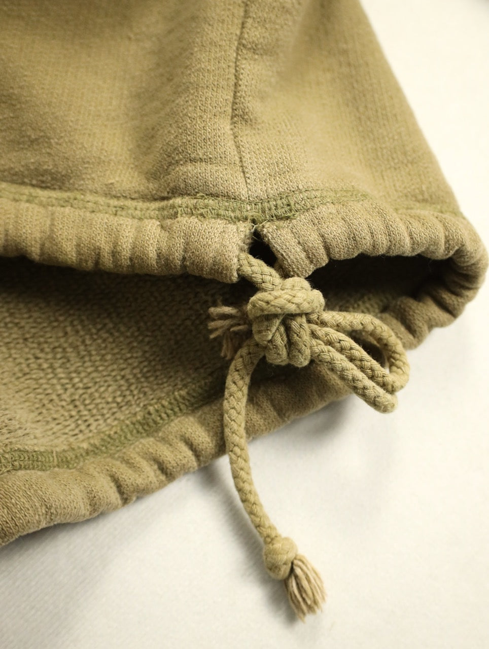90-00s Abercrombie & Fitch half button cotton sweat hoodie khaki